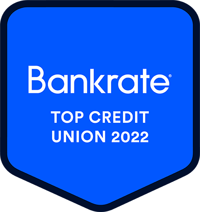 Bankrate Top Credit Union 2022 - Award Image