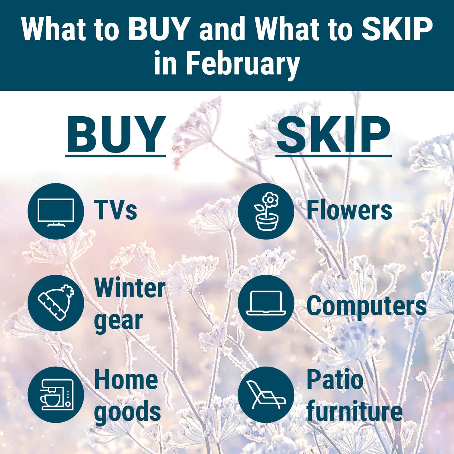 What to Buy and What to Skip in February