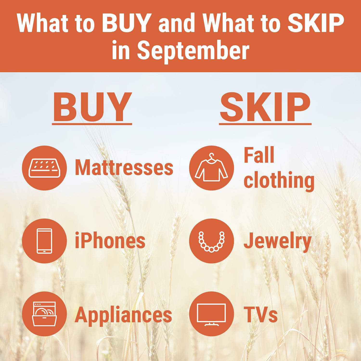 What to buy and skip in August