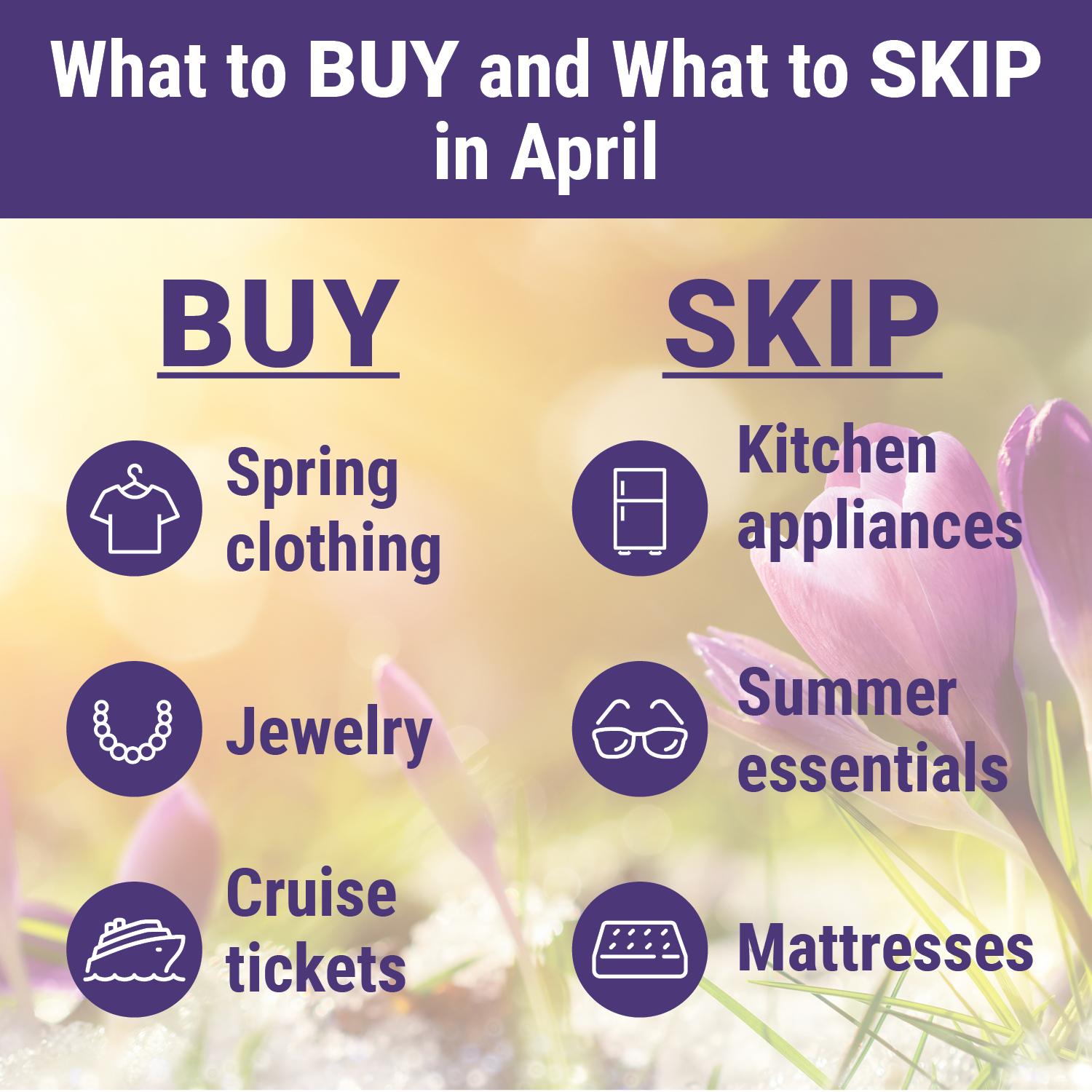 What to Buy and What to Skip in April