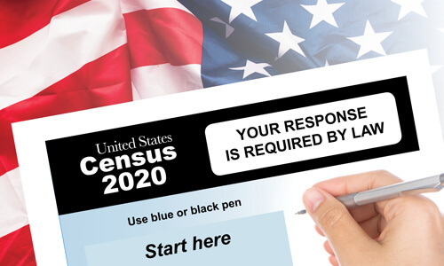 United States Census 2020 form.