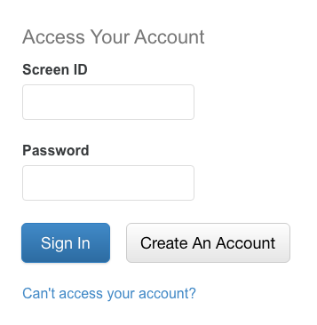 Access Your Account Menu