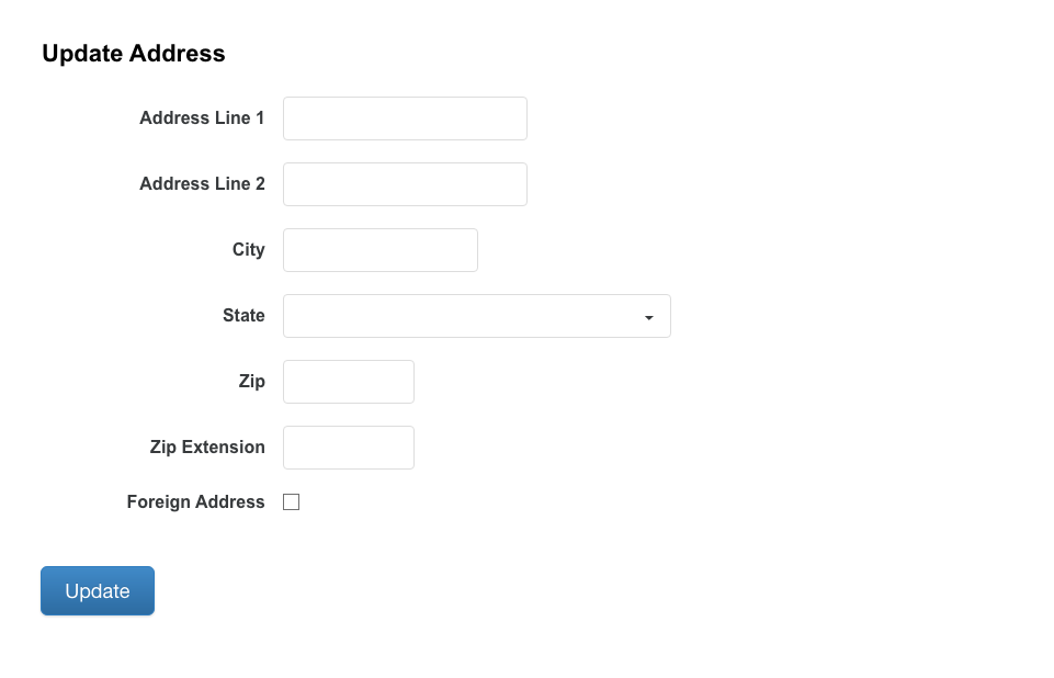 Update the Address Associated with Your Account