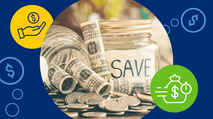 Earn up to 5.35% APY* with a Term Savings Account.